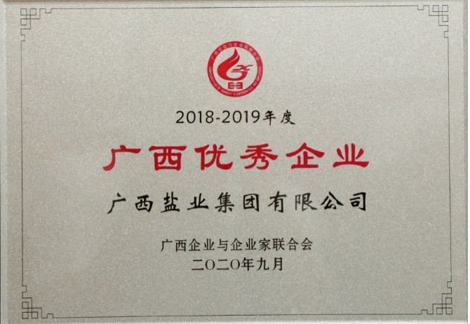 2018-2019年度廣西優秀企業